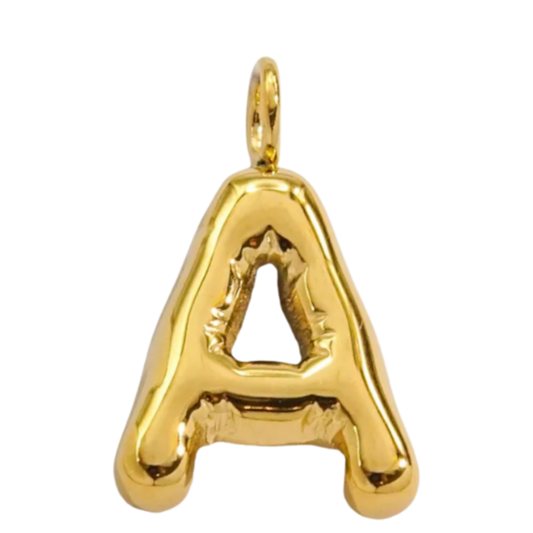 Large Gold Bubble Letter Collection