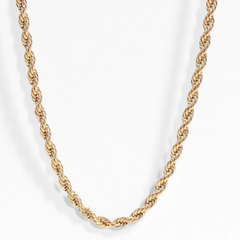 Rope Twisted Chain Necklace - Cluster