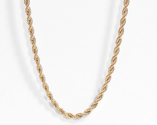 Rope Twisted Chain Necklace - Cluster