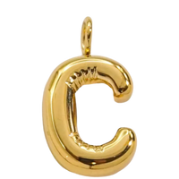 Large Gold Bubble Letter Collection - 'C' Gold Bubble Letter