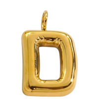 Large Gold Bubble Letter Collection - 'D' Gold Bubble Letter