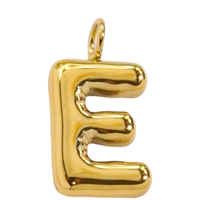 Large Gold Bubble Letter Collection - 'E' Gold Bubble Letter