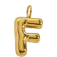 Large Gold Bubble Letter Collection - 'F' Gold Bubble Letter