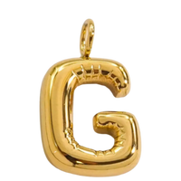 Large Gold Bubble Letter Collection - 'G' Gold Bubble Letter