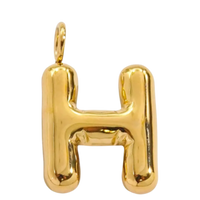 Large Gold Bubble Letter Collection - 'H' Gold Bubble Letter