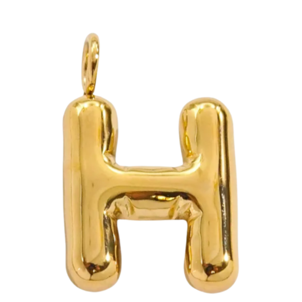 Large Gold Bubble Letter Collection