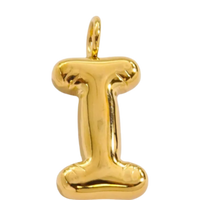 Large Gold Bubble Letter Collection - 'I' Gold Bubble Letter