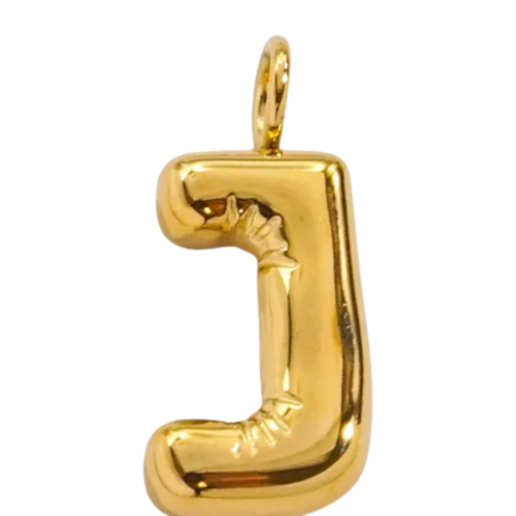 Large Gold Bubble Letter Collection