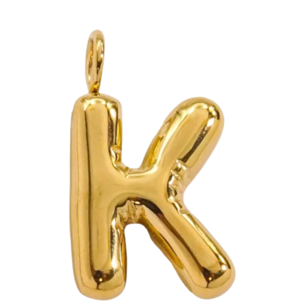 Large Gold Bubble Letter Collection