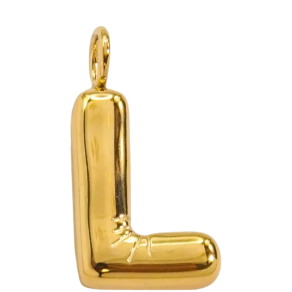 Large Gold Bubble Letter Collection