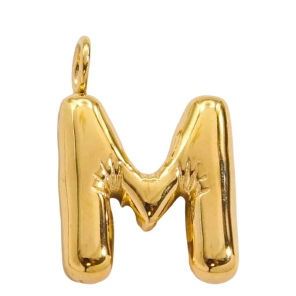 Large Gold Bubble Letter Collection