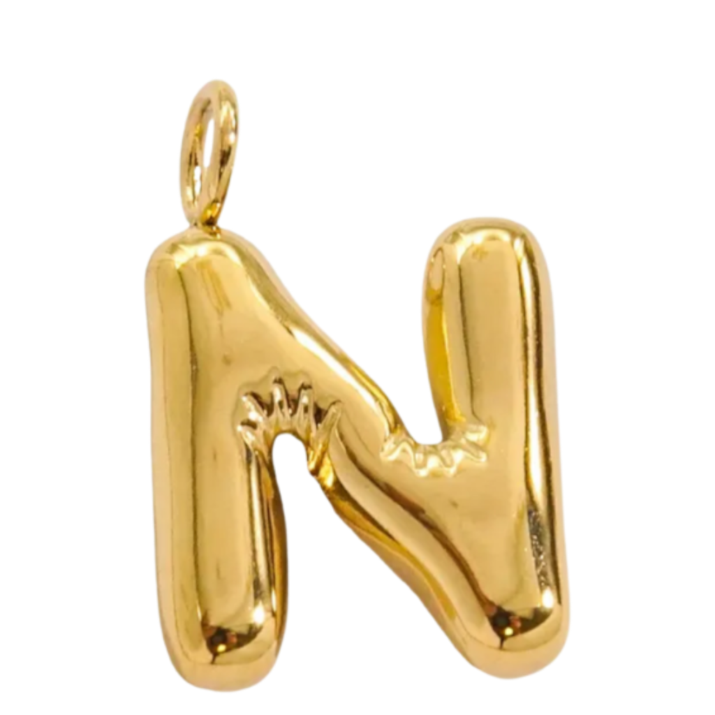 Large Gold Bubble Letter Collection