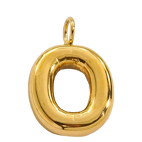 Large Gold Bubble Letter Collection - 'O' Gold Bubble Letter