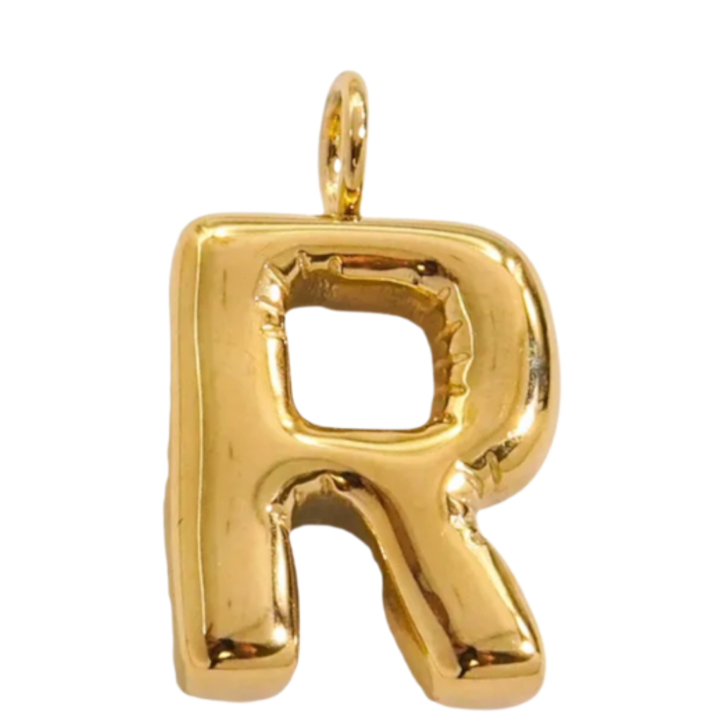 Large Gold Bubble Letter Collection