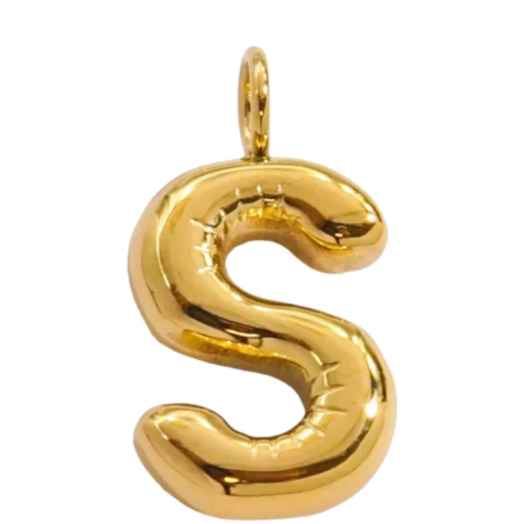 Large Gold Bubble Letter Collection