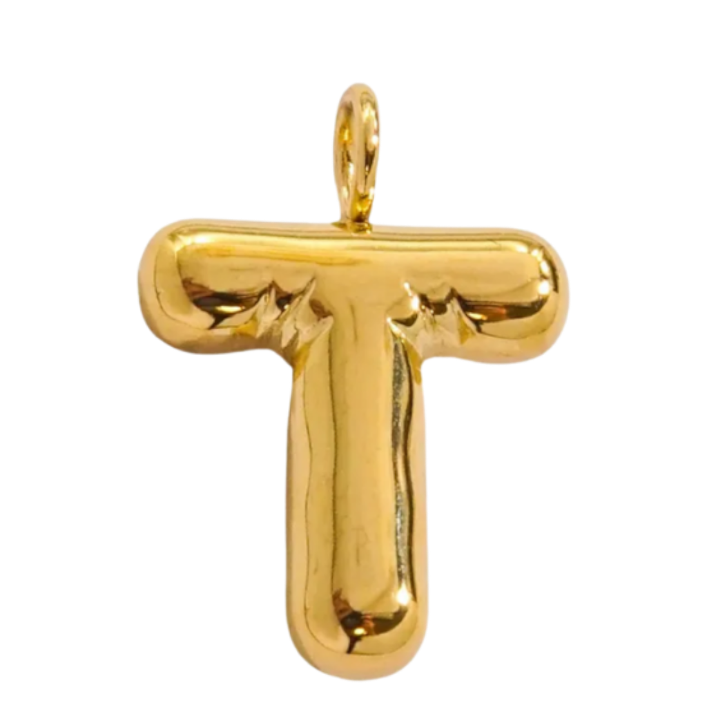 Large Gold Bubble Letter Collection