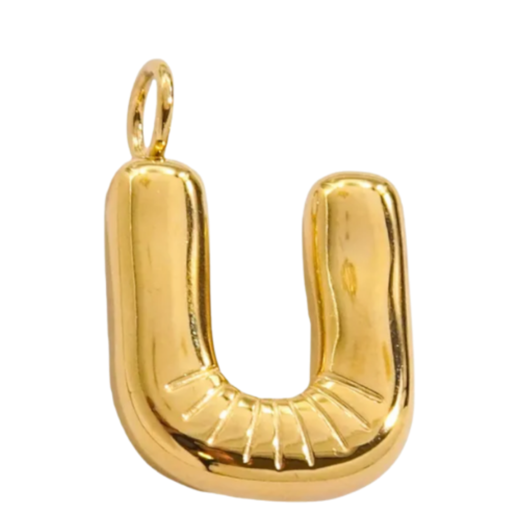 Large Gold Bubble Letter Collection