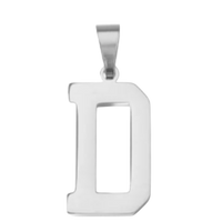 Large Silver Sports Letter Collection - D