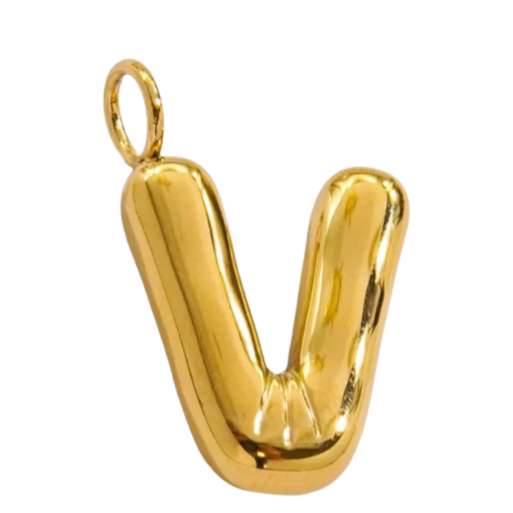Large Gold Bubble Letter Collection