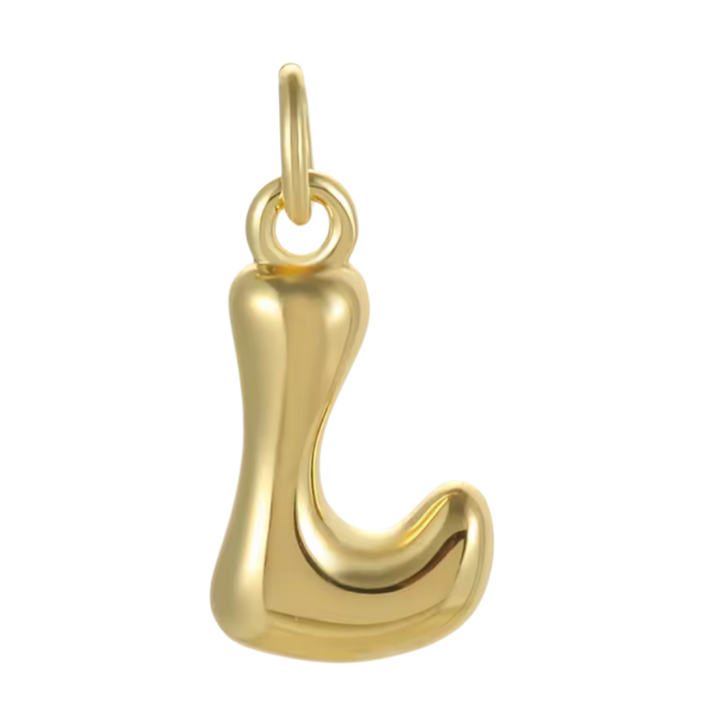 Gold Groovy Bubble Initial Collection