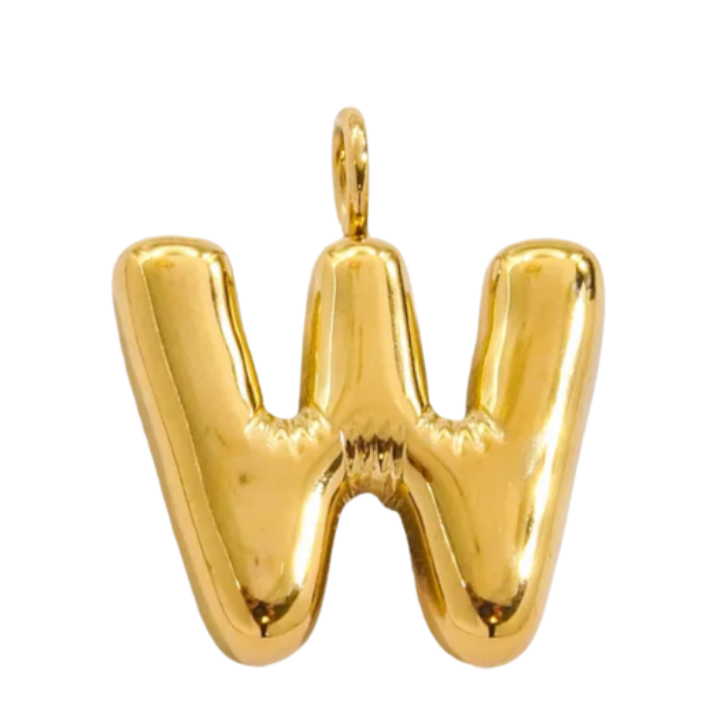 Large Gold Bubble Letter Collection