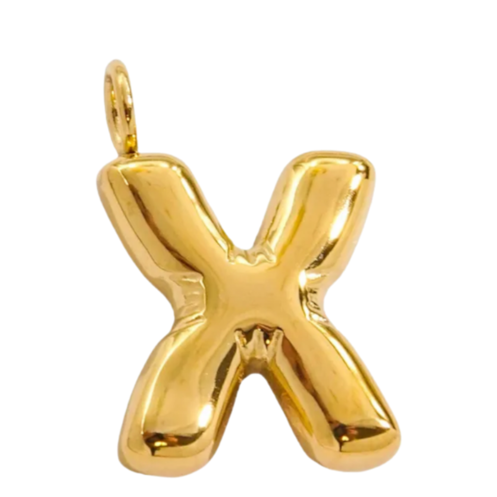 Large Gold Bubble Letter Collection