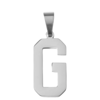 Large Silver Sports Letter Collection - G
