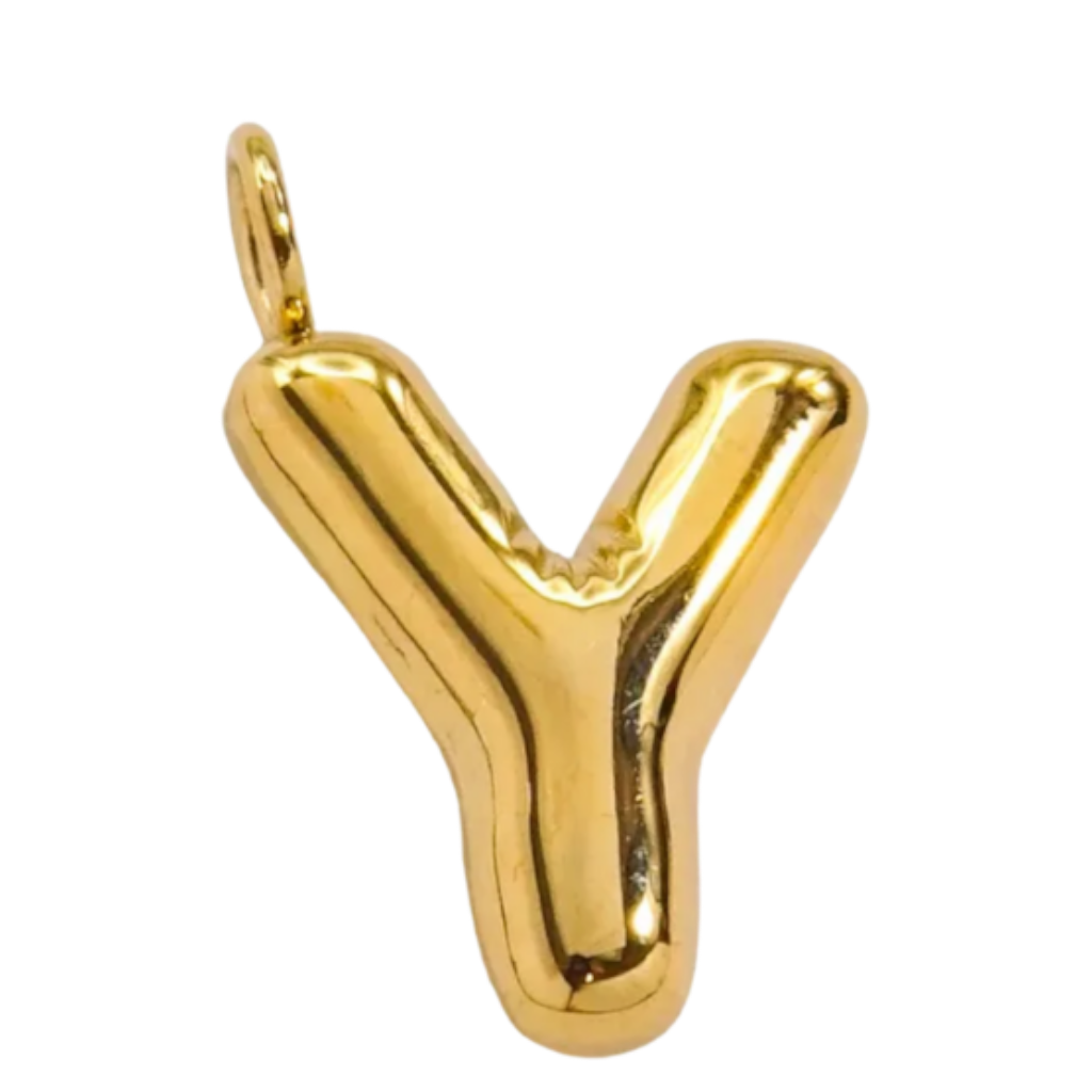 Large Gold Bubble Letter Collection