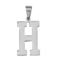 Large Silver Sports Letter Collection - H