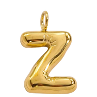 Large Gold Bubble Letter Collection - 'Z' Gold Bubble Letter