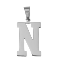 Large Silver Sports Letter Collection - N