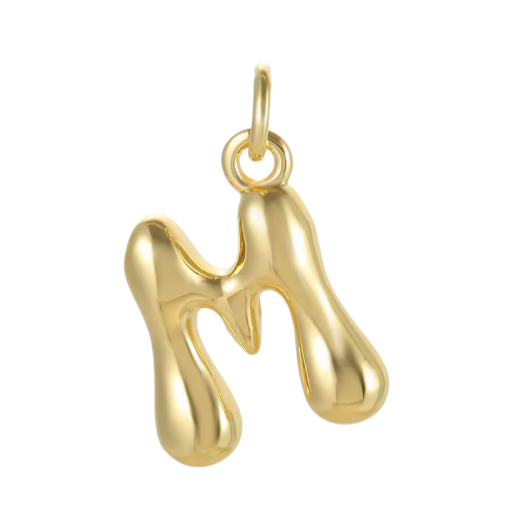 Gold Groovy Bubble Initial Collection