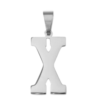 Large Silver Sports Letter Collection - X