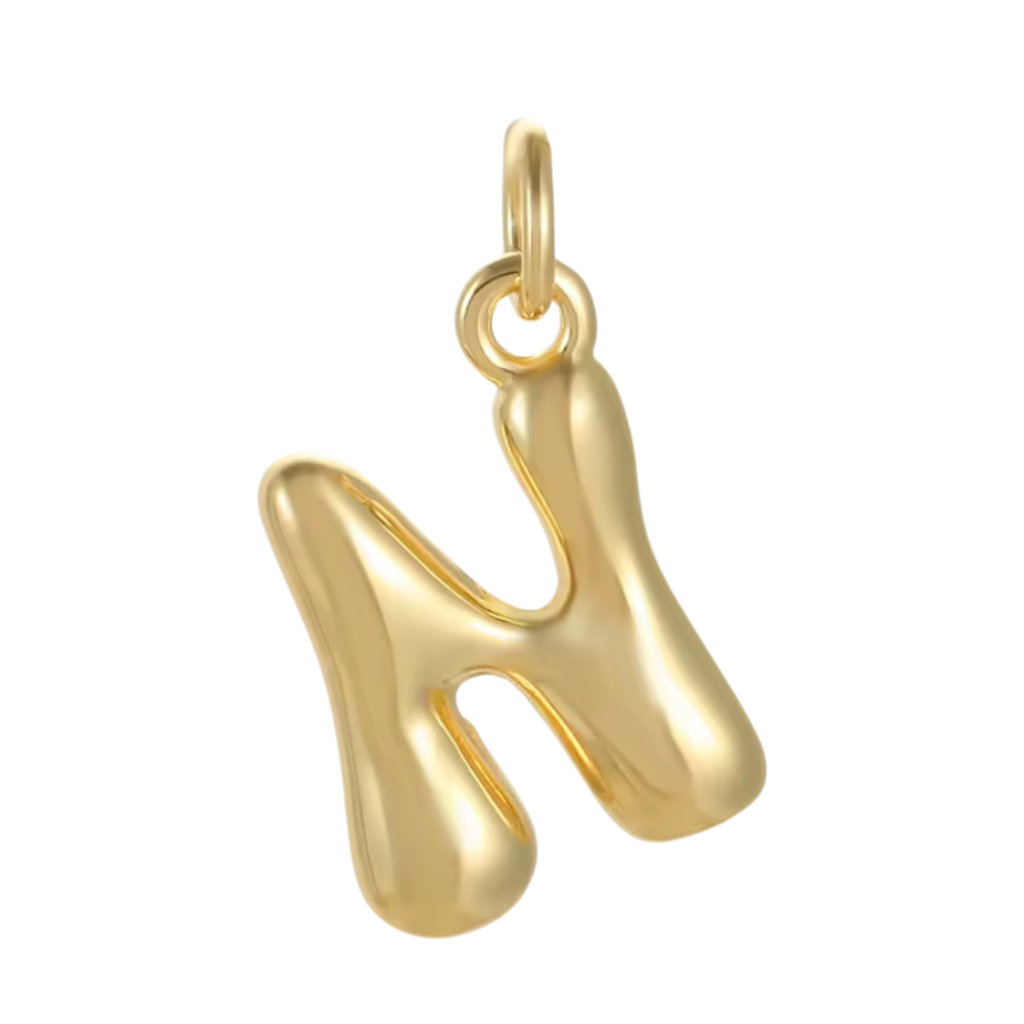 Gold Groovy Bubble Initial Collection