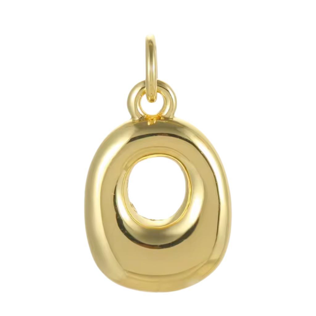 Gold Groovy Bubble Initial Collection