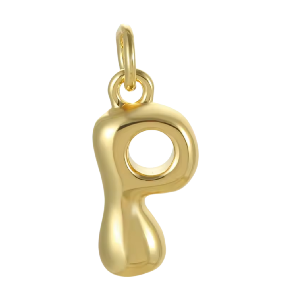 Gold Groovy Bubble Initial Collection