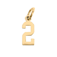 Small Gold Number Sports Collection - 2