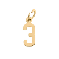 Small Gold Number Sports Collection - 3