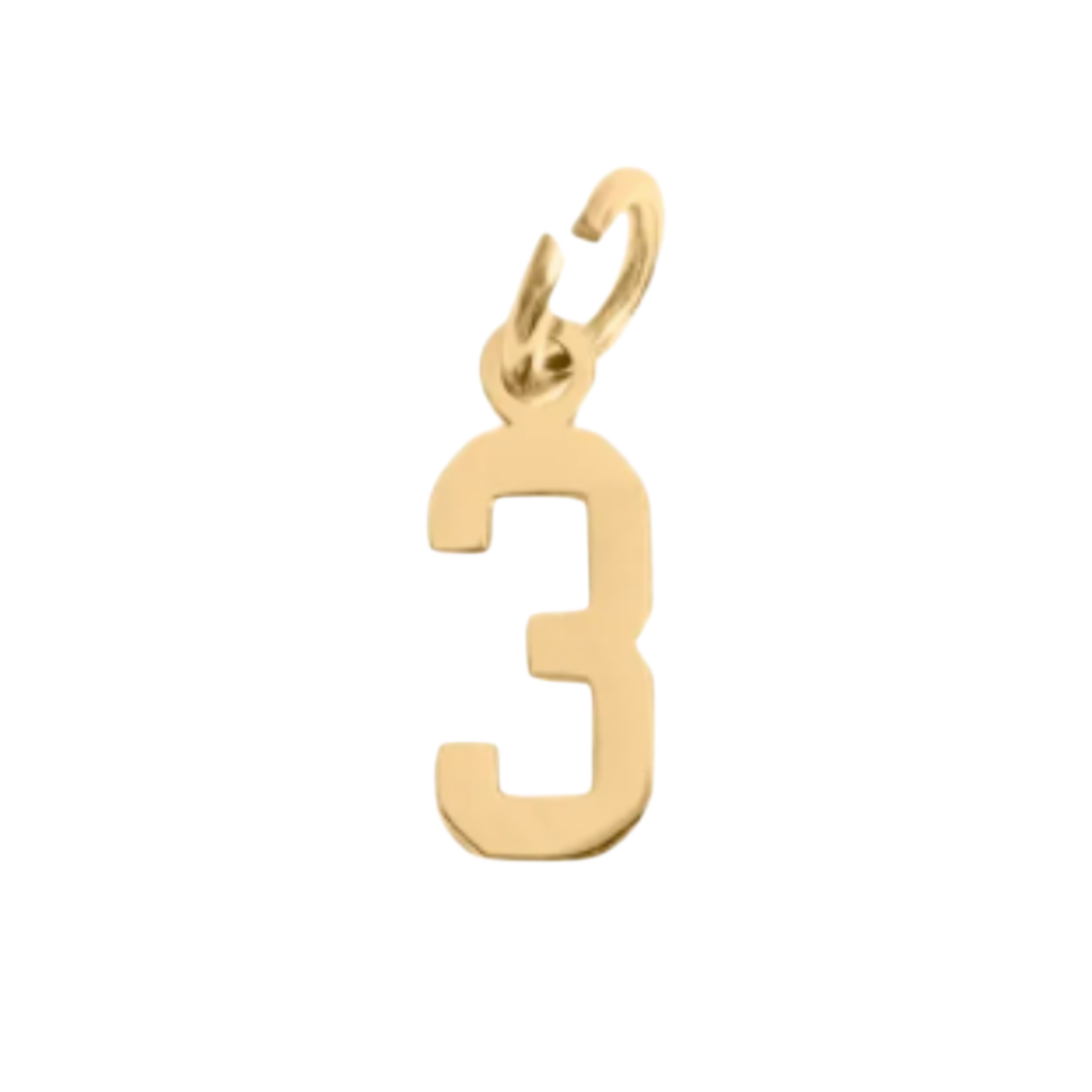 Small Gold Number Sports Collection