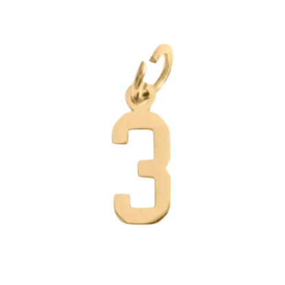 Small Gold Number Sports Collection