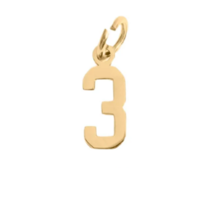 Small Gold Number Sports Collection