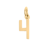 Small Gold Number Sports Collection - 4