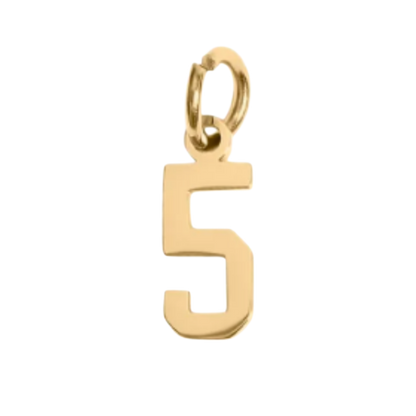 Small Gold Number Sports Collection