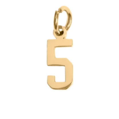 Small Gold Number Sports Collection