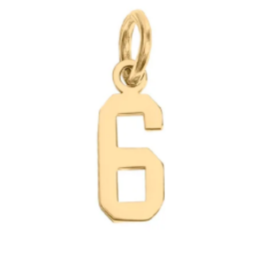 Small Gold Number Sports Collection