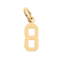 Small Gold Number Sports Collection - 8