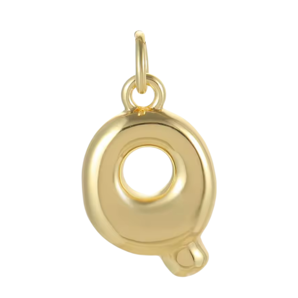 Gold Groovy Bubble Initial Collection