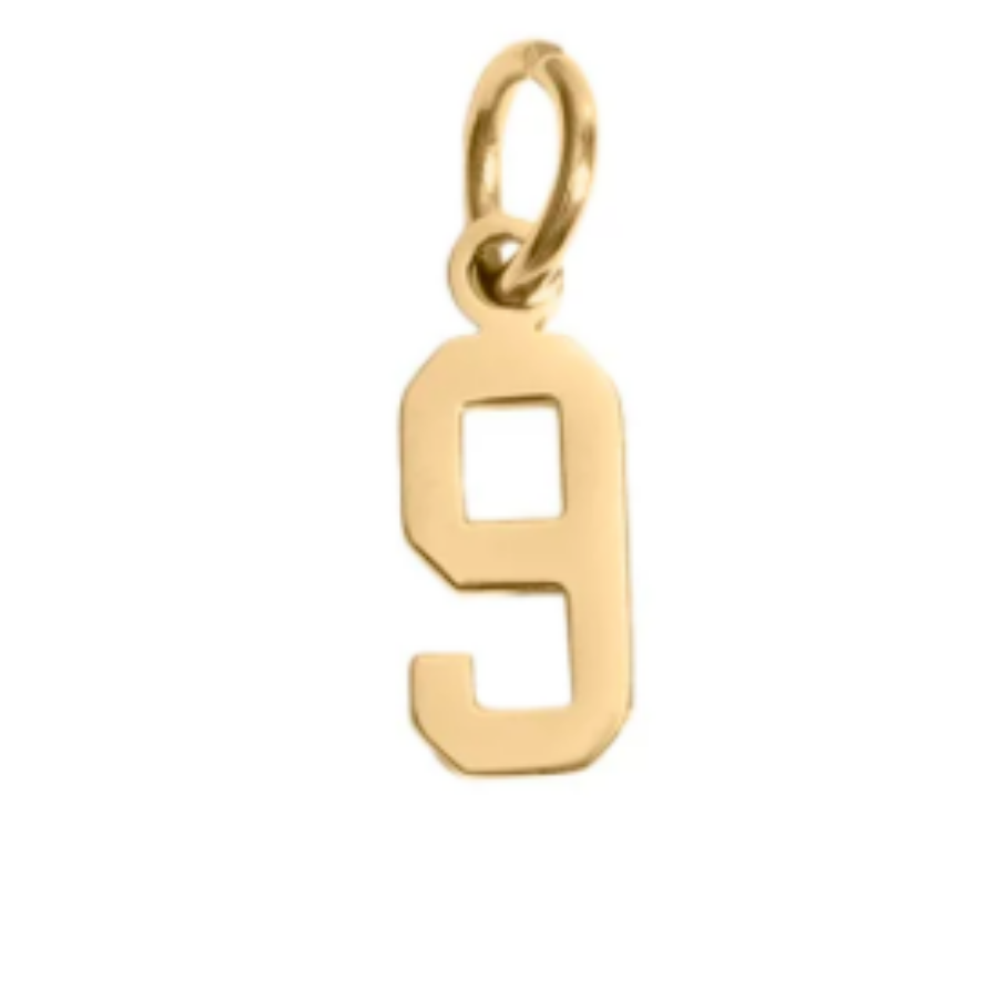 Small Gold Number Sports Collection