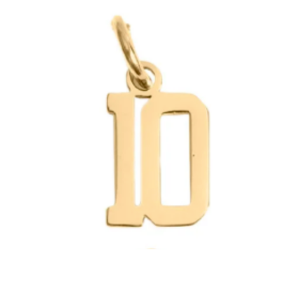 Small Gold Number Sports Collection