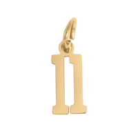 Small Gold Number Sports Collection - 11